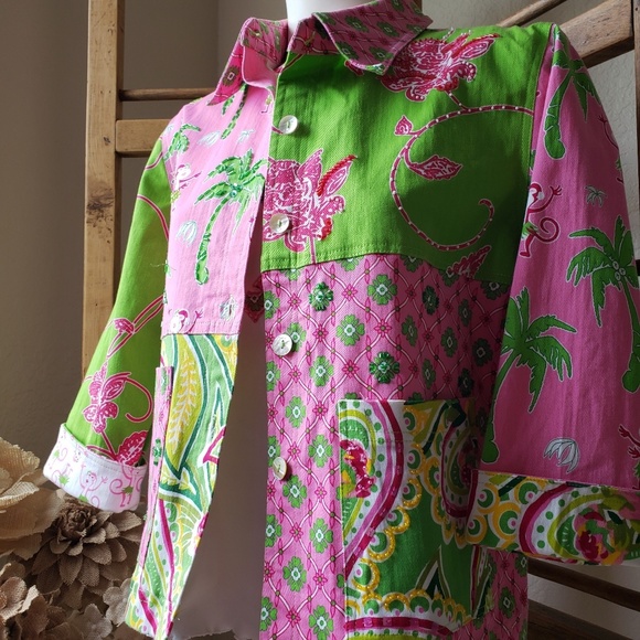 Vanity Collection colorful jacket and shirt set - Picture 5 of 8